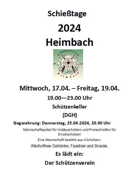 schiesstage 2024 heimbach