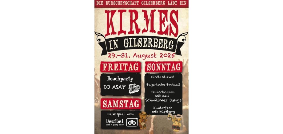 Plakat Burschenschaft Gilserberg, Informationen im Text