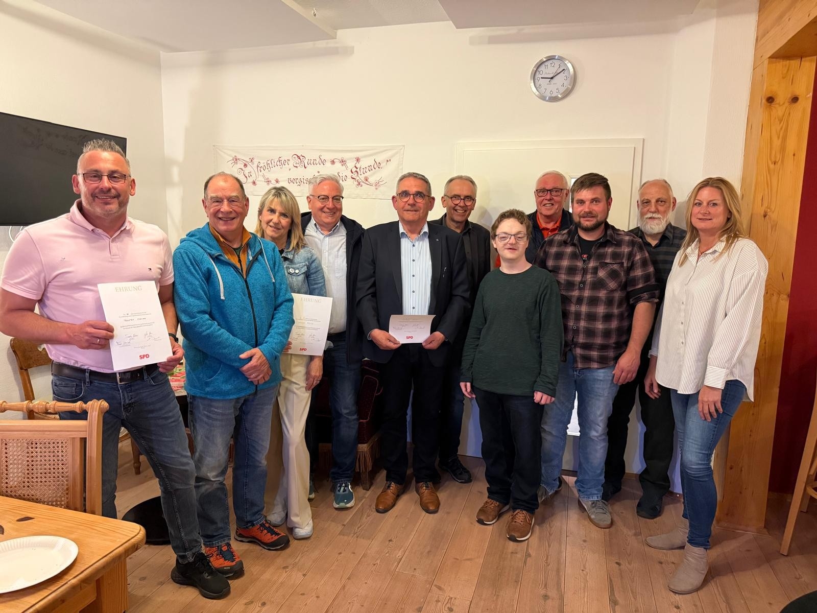 Bild der Mitglieder des SPD Ortsvereins