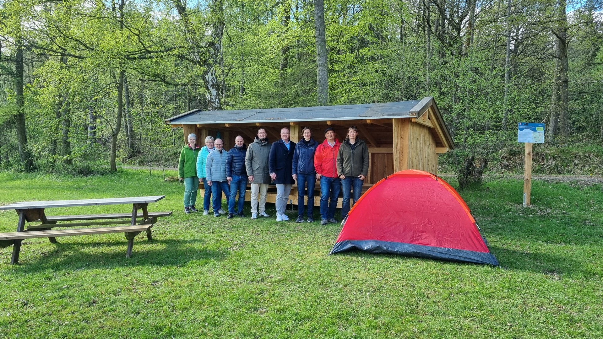 Eröffnung Trekkingplatz Tannengarten Copyright: Naturpark Kellerwald-Edersee
