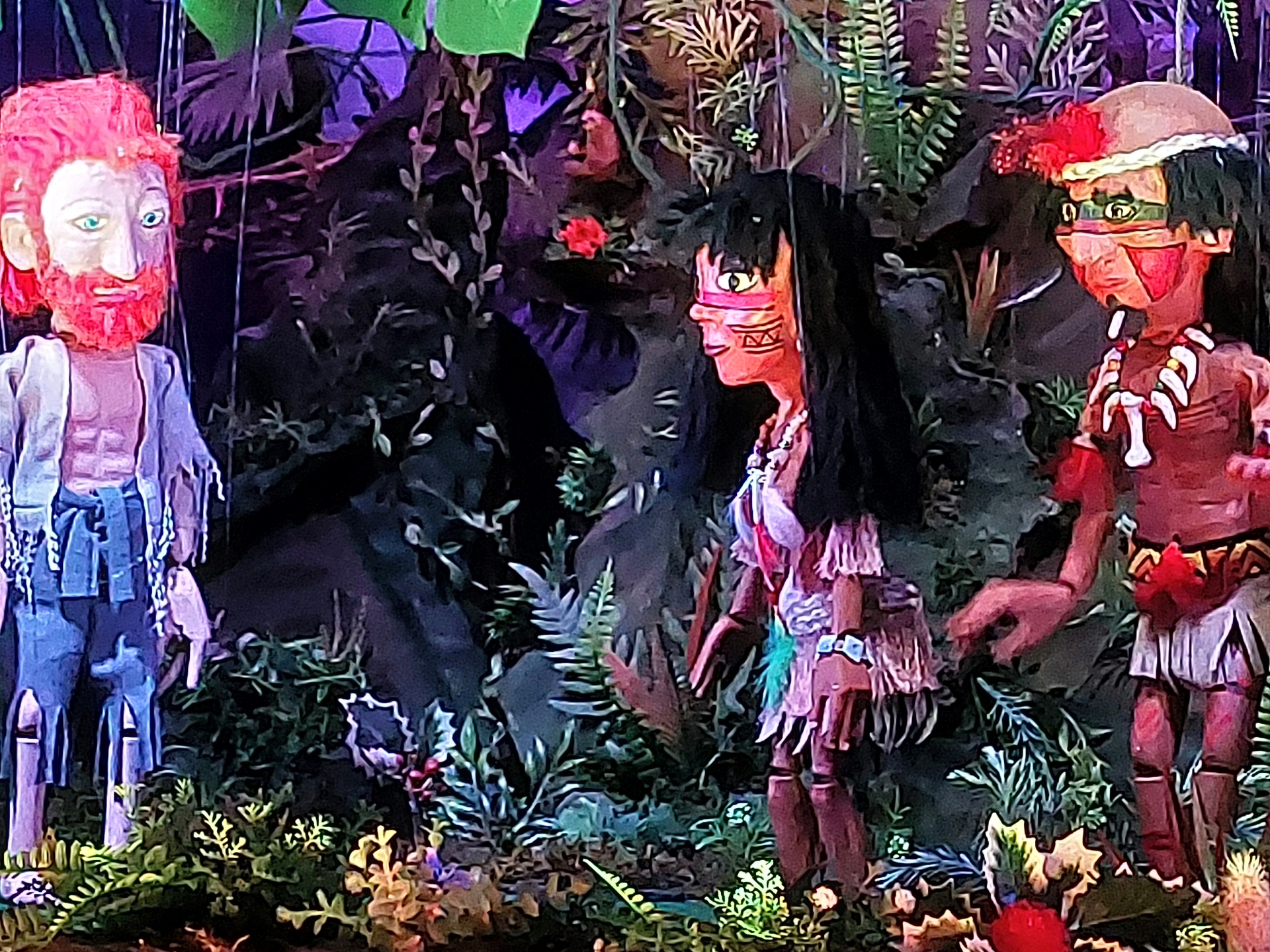 Bild zeigt einen Auszug aus dem Puppentheater in Wernswig