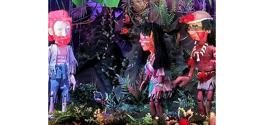 Bild zeigt einen Auszug aus dem Puppentheater in Wernswig